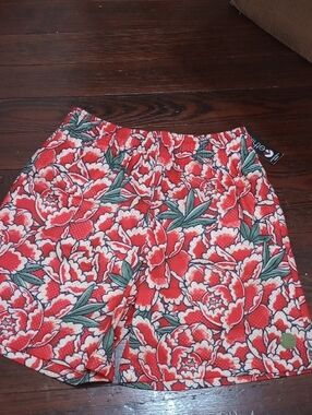 🥰3/$25 NWT ETHIKA SHOGUN PEONY Graphic Athletic Shorts. 7" Inseam